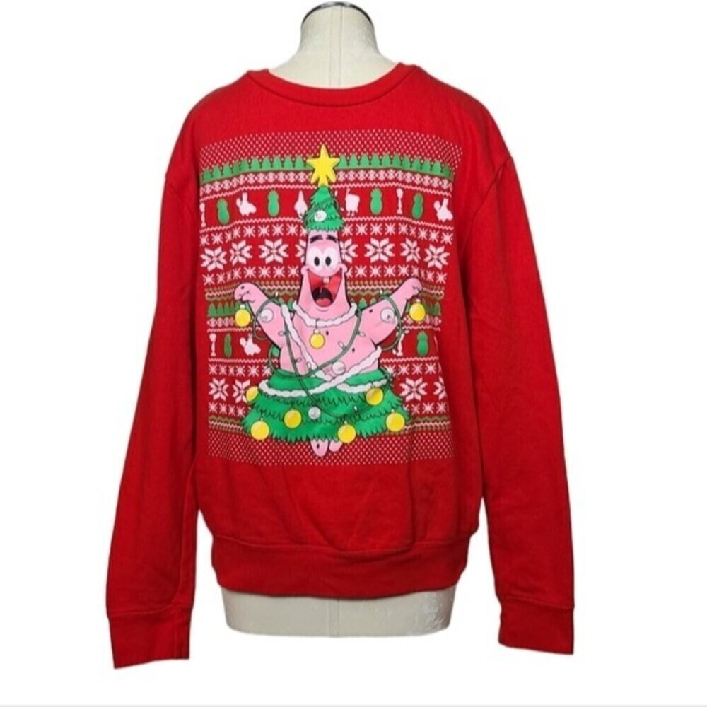Nickelodeon SpongeBob SquarePants Patrick Christmas Sweater M